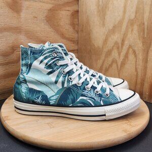 Converse Womens Hi Top Floral Jungle Scene Sneakers Size 8.5